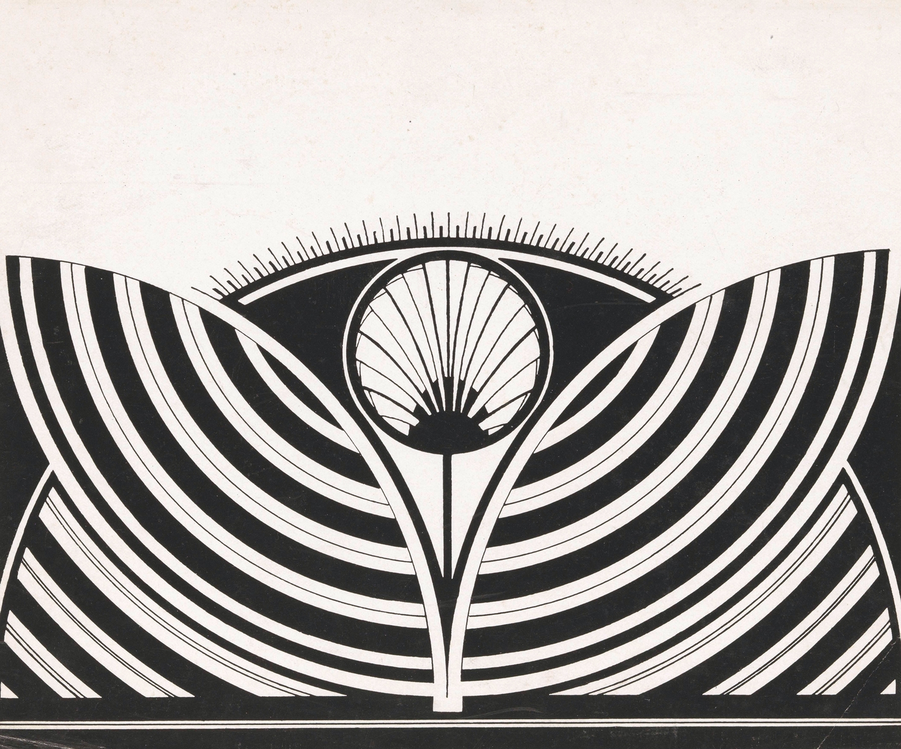 Gestileerd bloemmotief (1905) Samuel Jessurun de Mesquita (Dutch, 1868 – 1944)